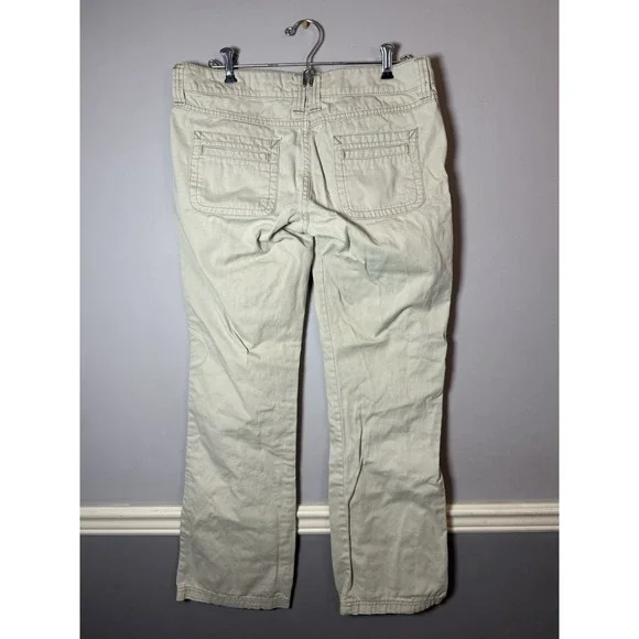 Aeropostale Pants Women 9/10 Khaki Tan Straight Leg Casual - Picture 2 of 4